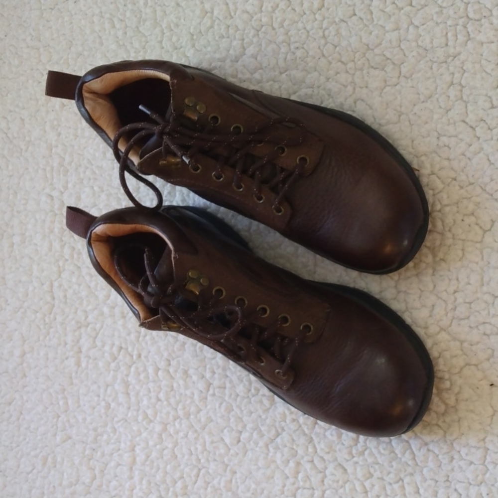 Thad Stuart Brown Leather Rocky Boot (Mid Ankle Casual Shoes) EU 44 = US 10